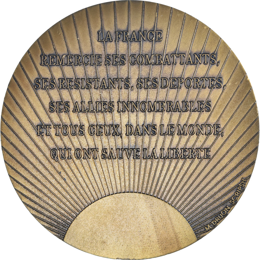 Francja, medal, Cinquantenaire des Débarquements et de la Libération, WAR