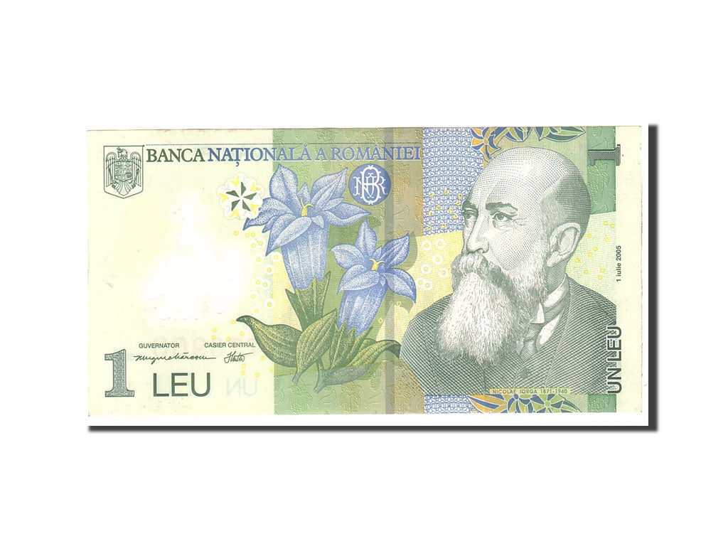 Banconote, Romania, 1 Leu, 2005, KM:117a, 2005-07-01, SPL-
