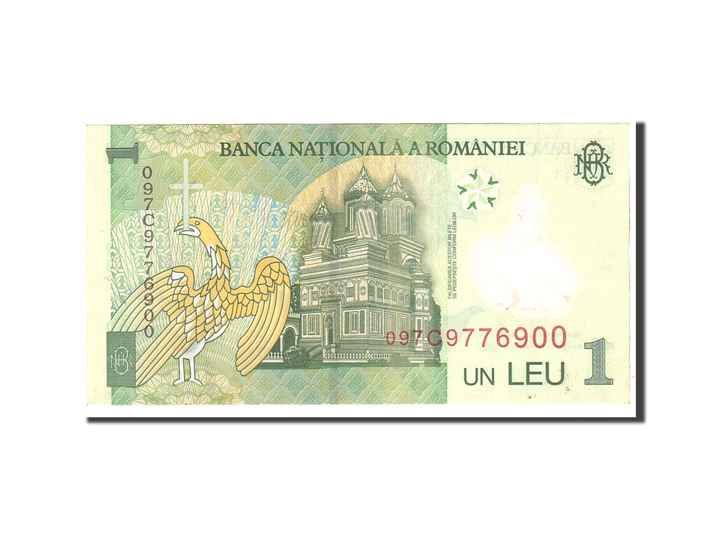 Banconote, Romania, 1 Leu, 2005, KM:117a, 2005-07-01, SPL-