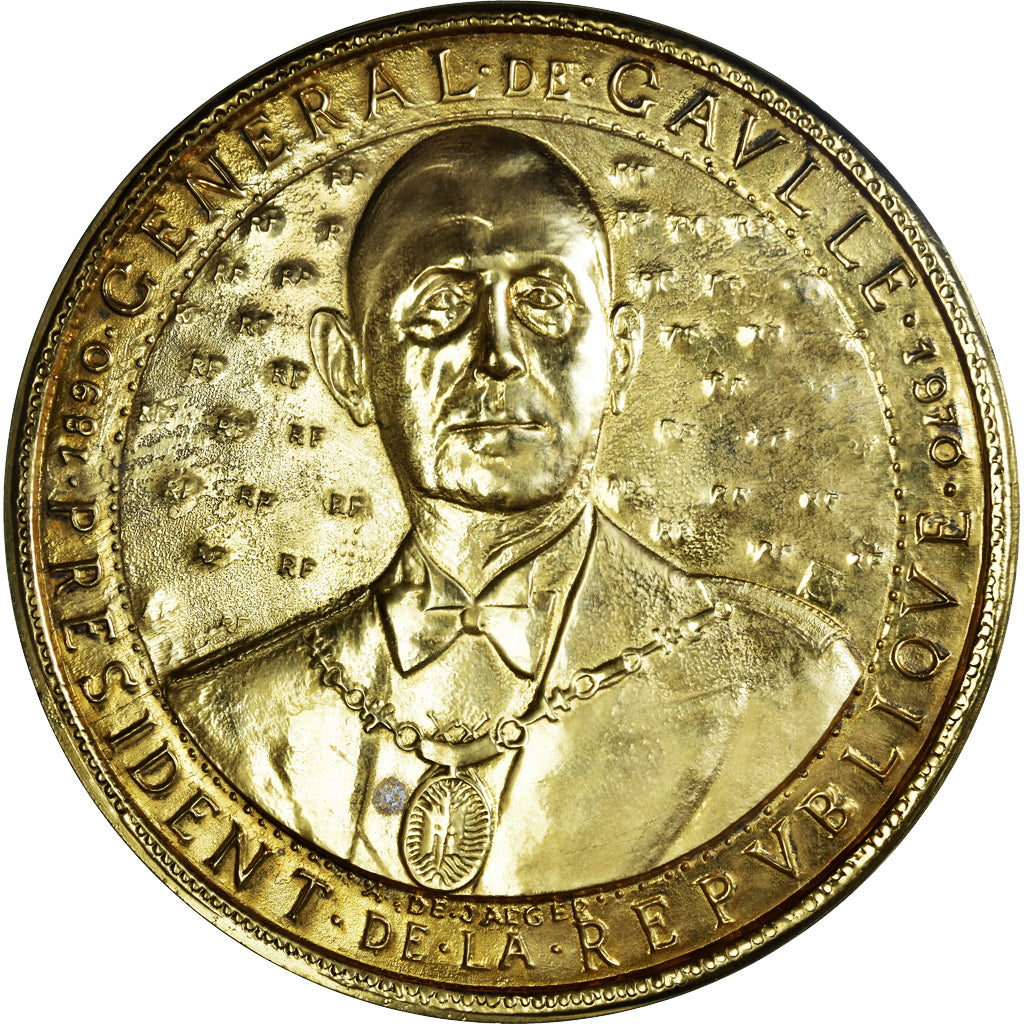 Francja, medal, Hommage au Général de Gaulle, La Boisserie, Politics, De