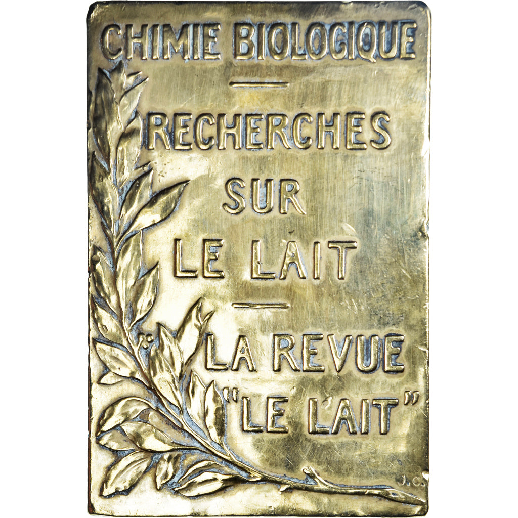 Francja, medal, Professeur Ch. Porcher, Recherches sur le Lait, Nauka i