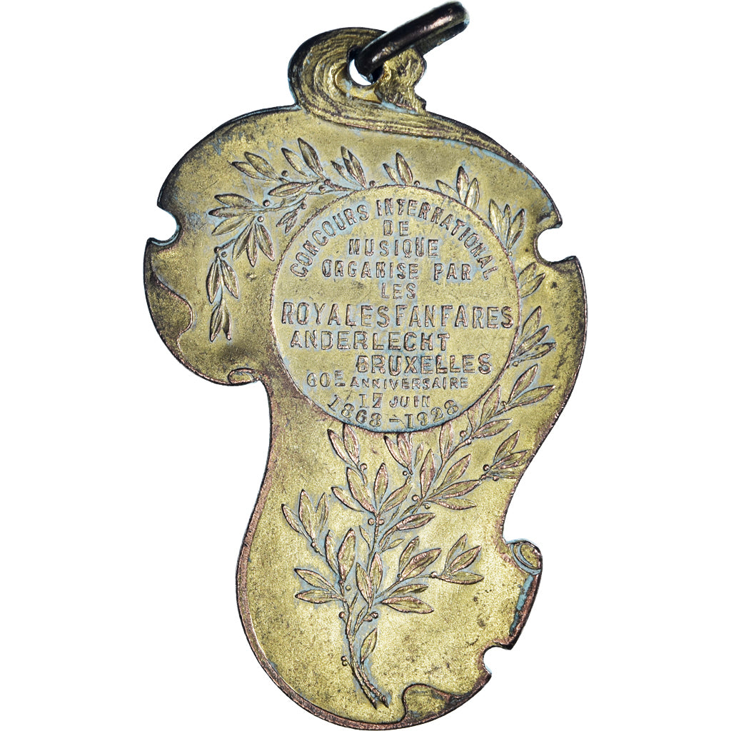 Belgium, Medal, Royales Fanfares Anderlecht-Bruxelles, Musique, 1928, EF(40-45)