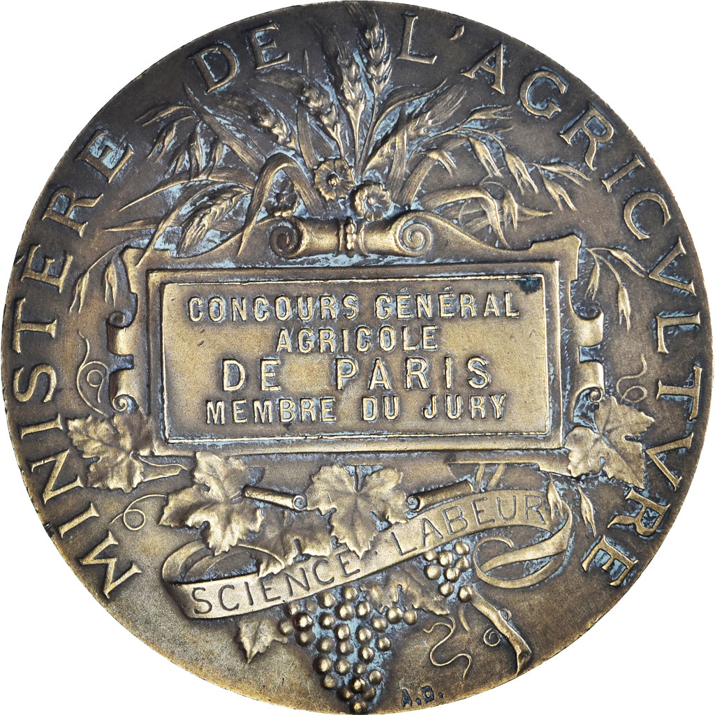 Francia, medalla, Concours Général Agricole de Paris, Jury, Alphée Dubois