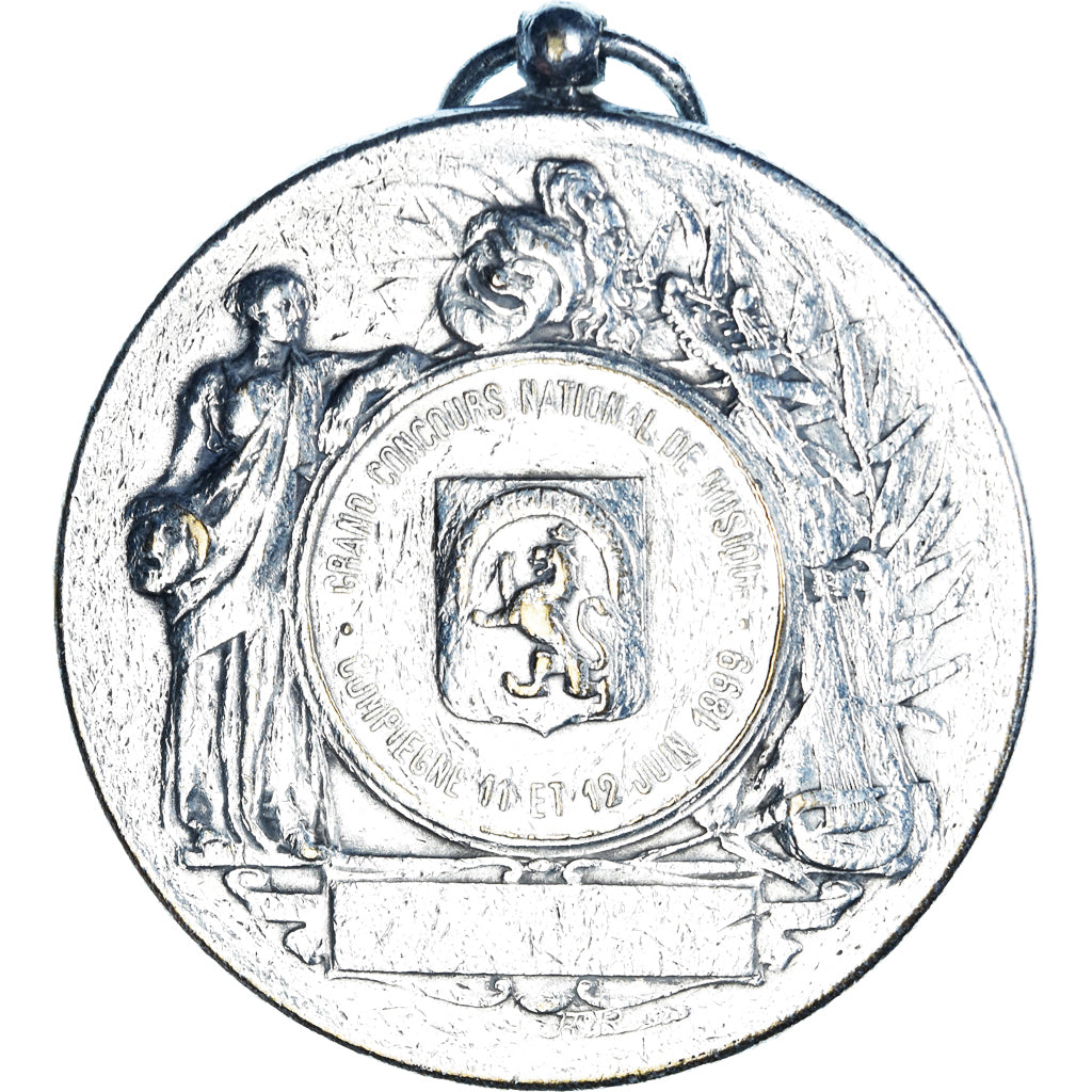 France, Medal, Concours National de Musique de Compiègne, 1899, Rivet