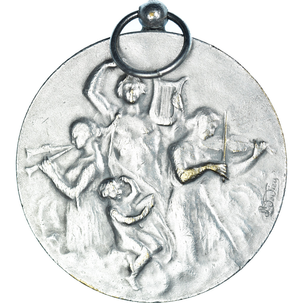 Frankrijk, Medaille, Concours de Musique, Metz, Lamourdedieu, ZF, Silvered