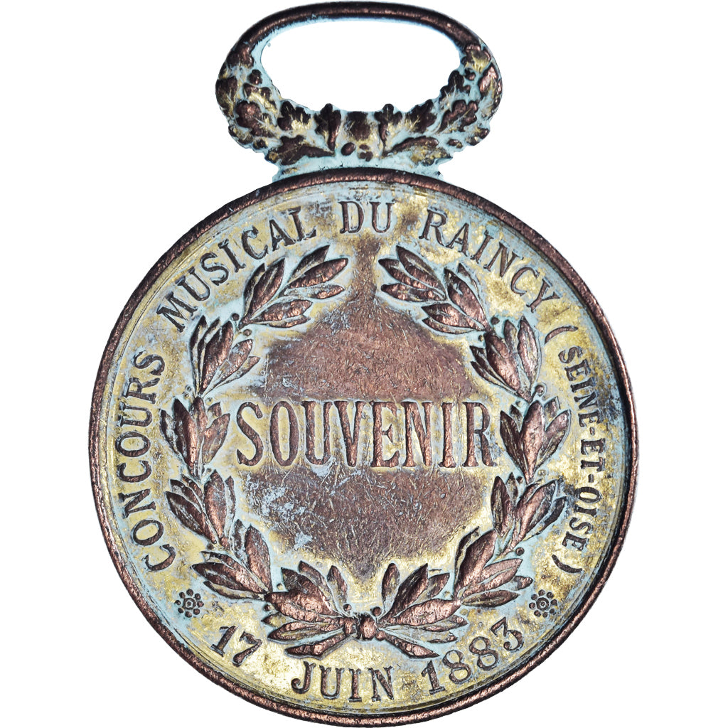 Francja, medal, Concours Musical du Raincy, Seine-et-Oise, 1883, VF(30-35)