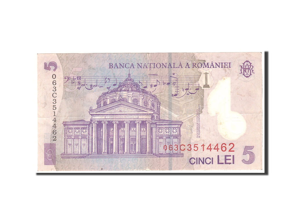 Banknote, Romania, 5 Lei, 2005, 2005-07-01, KM:118a, VF(20-25)