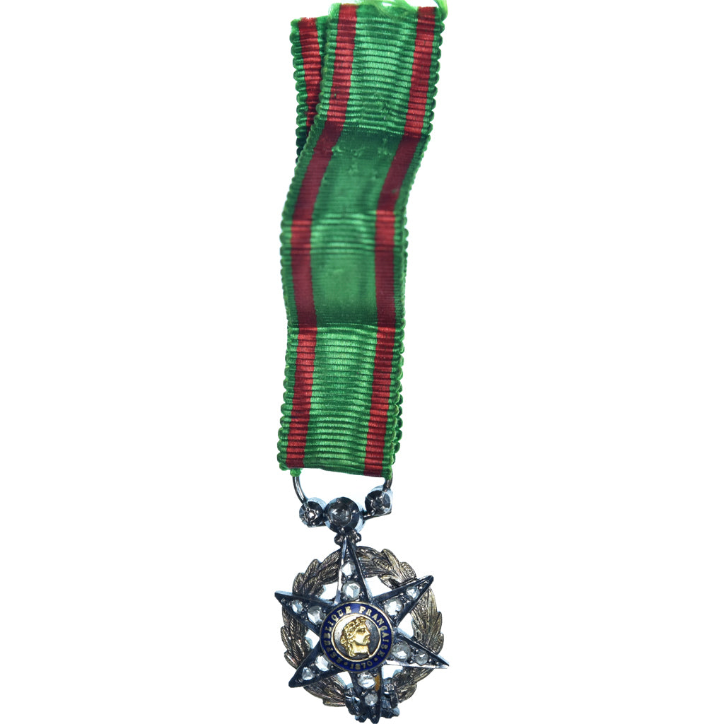 Francia, Mérite Agricole, Luxe, Sertie de Diamants, medaglia, 1883, Miniature