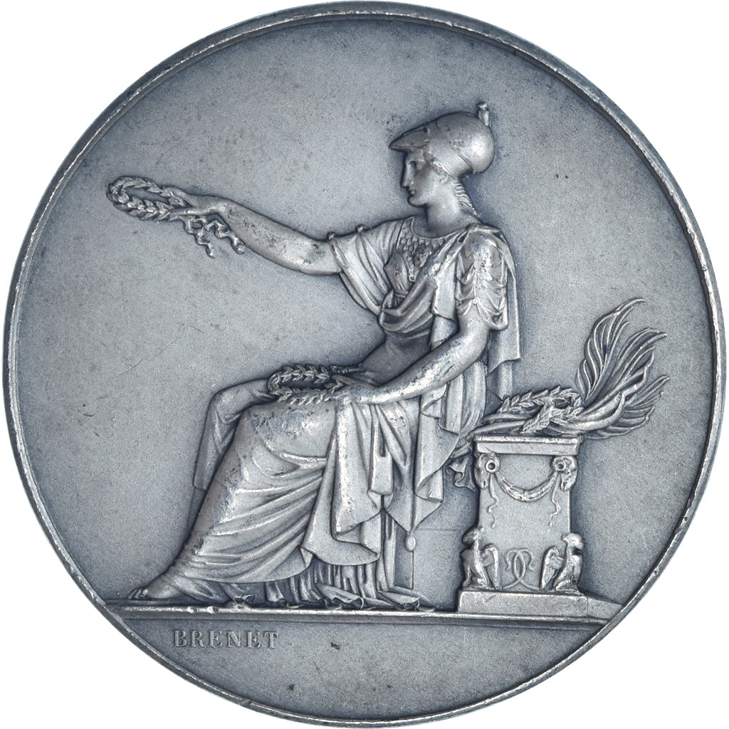 Francia, medalla, Union Française de la Jeunesse, Instruction, 1910, Brenet