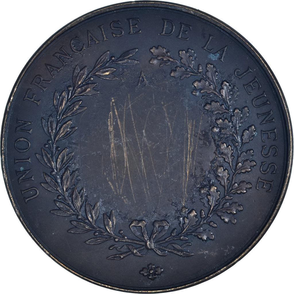 Francja, medal, Union Française de la Jeunesse, Instruction, Brenet, AU(50-53)