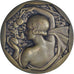 France, Medal, Femme au Verger, Cochet, Art deco, AU(55-58), Bronze
