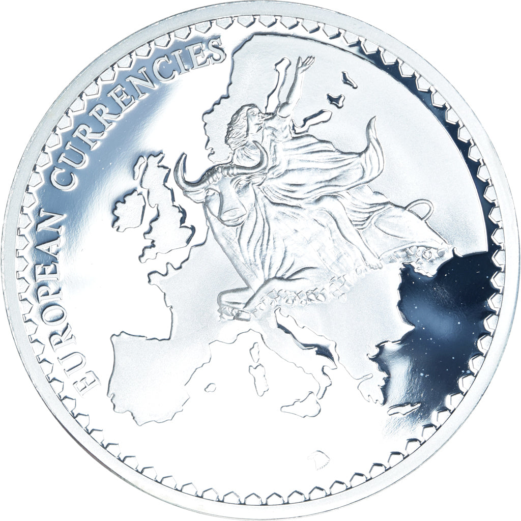 Belgien, Medaille, European Currencies, Royaume de Belgique, STGL, Silver Plated