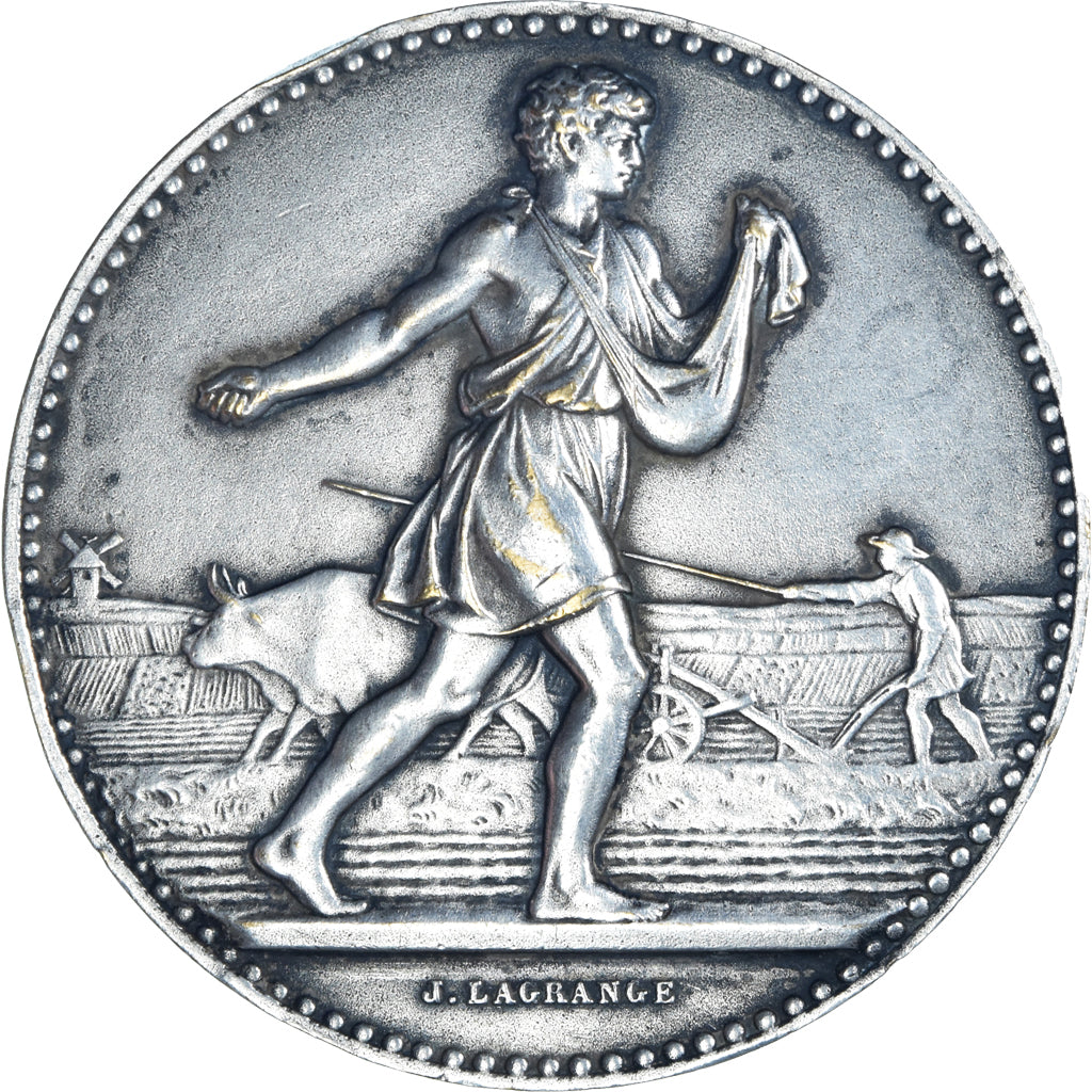 Francja, medal, Société des Agriculteurs du Nord, Lagrange, EF(40-45), Brąz