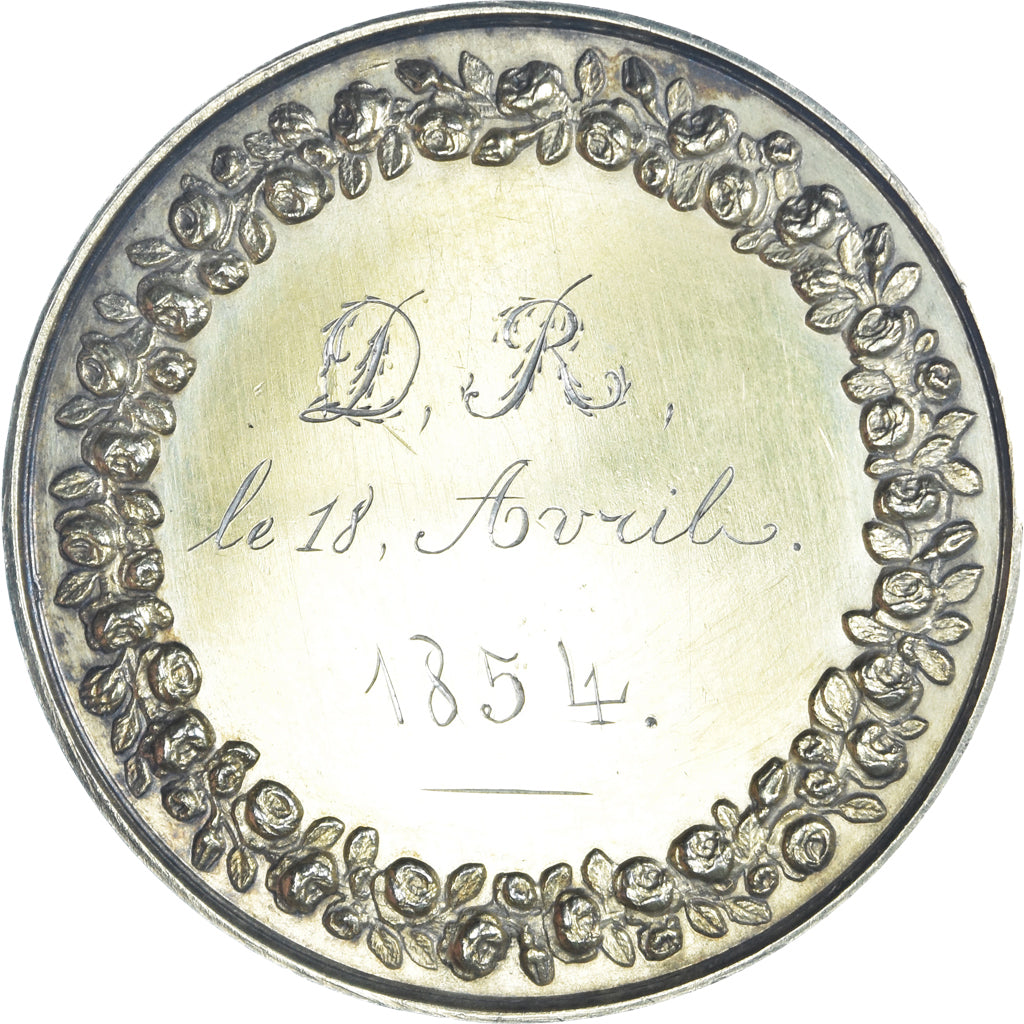 Frankrijk, Medaille, Noces, Mariage, Religion, Religions & beliefs, 1854