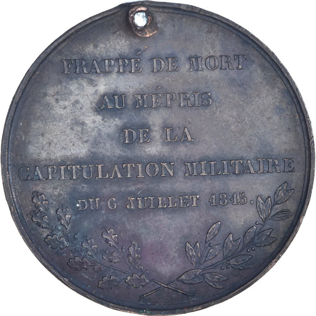 France, Medal, Maréchal Ney, Capitulation du 6 Juillet, History, 1832, Rogat