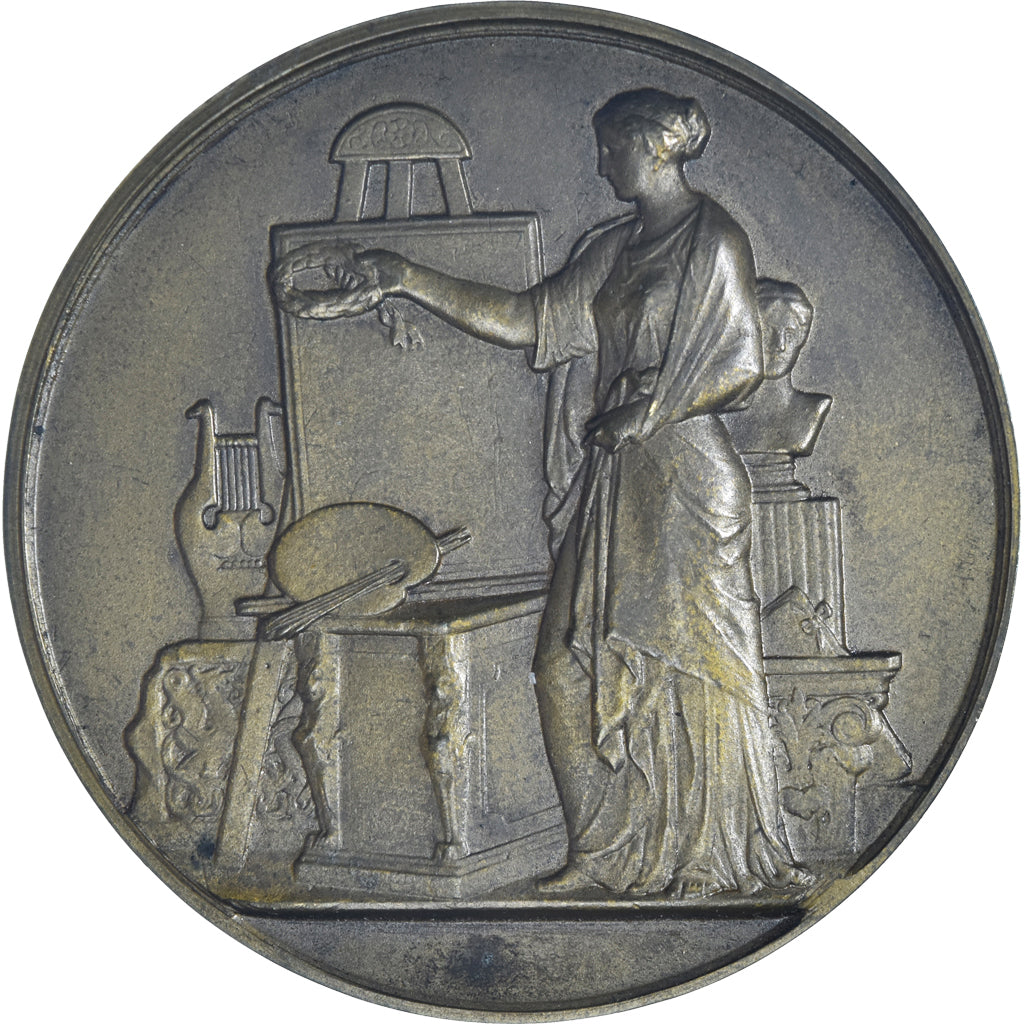 Francia, medaglia, Dessin, Art Plastique, Musique, Arts & Culture, SPL-, Bronzo