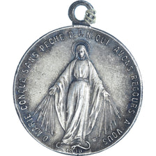 France, Médaille, Religion, Marie Conçue sans Péché, TTB+, Bronze argenté