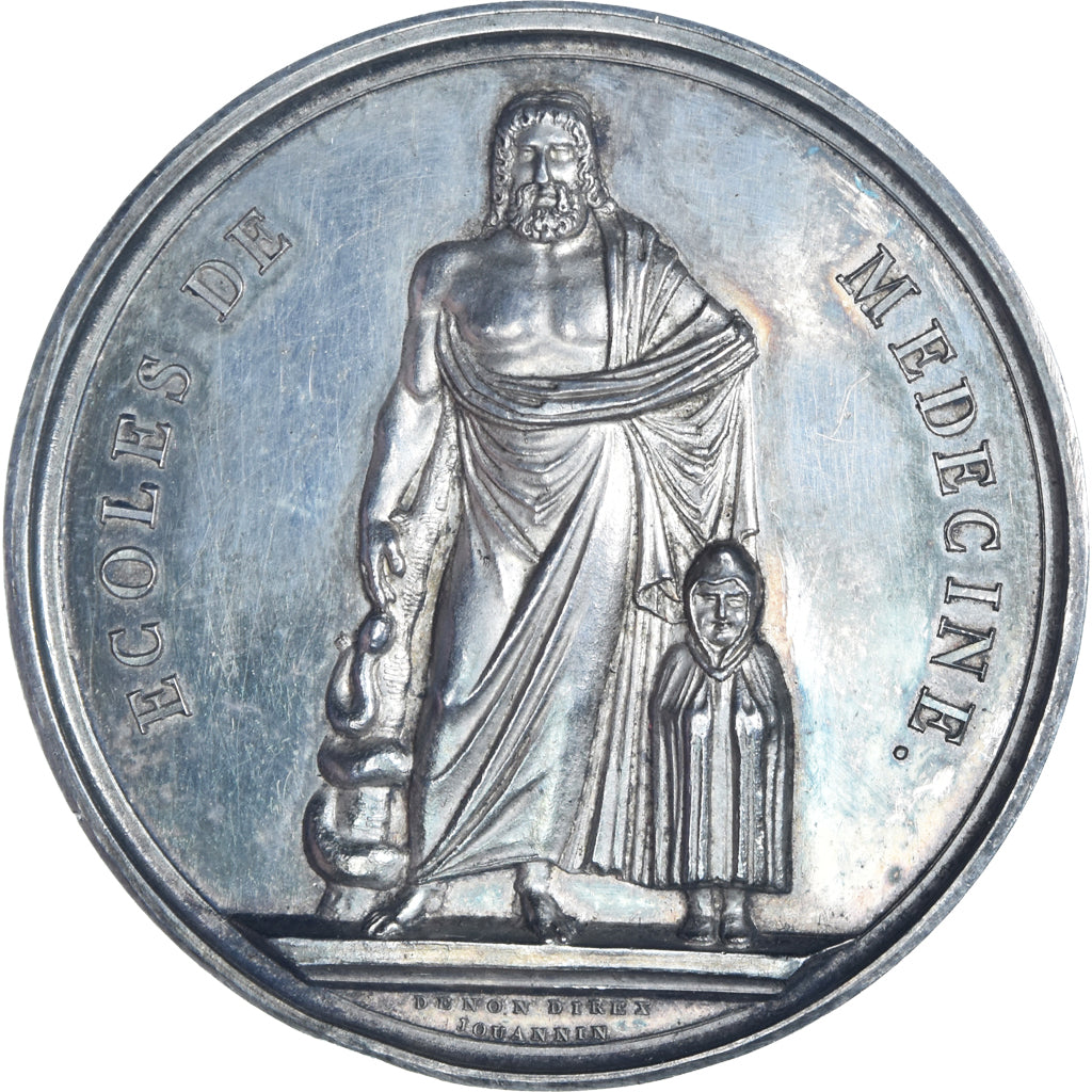Francja, medal, Louis-Philippe Ier, Ecoles de Médecine, Rennes, 1845, Denon