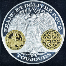 France, Medal, Histoire Monétaire, Franc à Cheval, MS(65-70), Silver