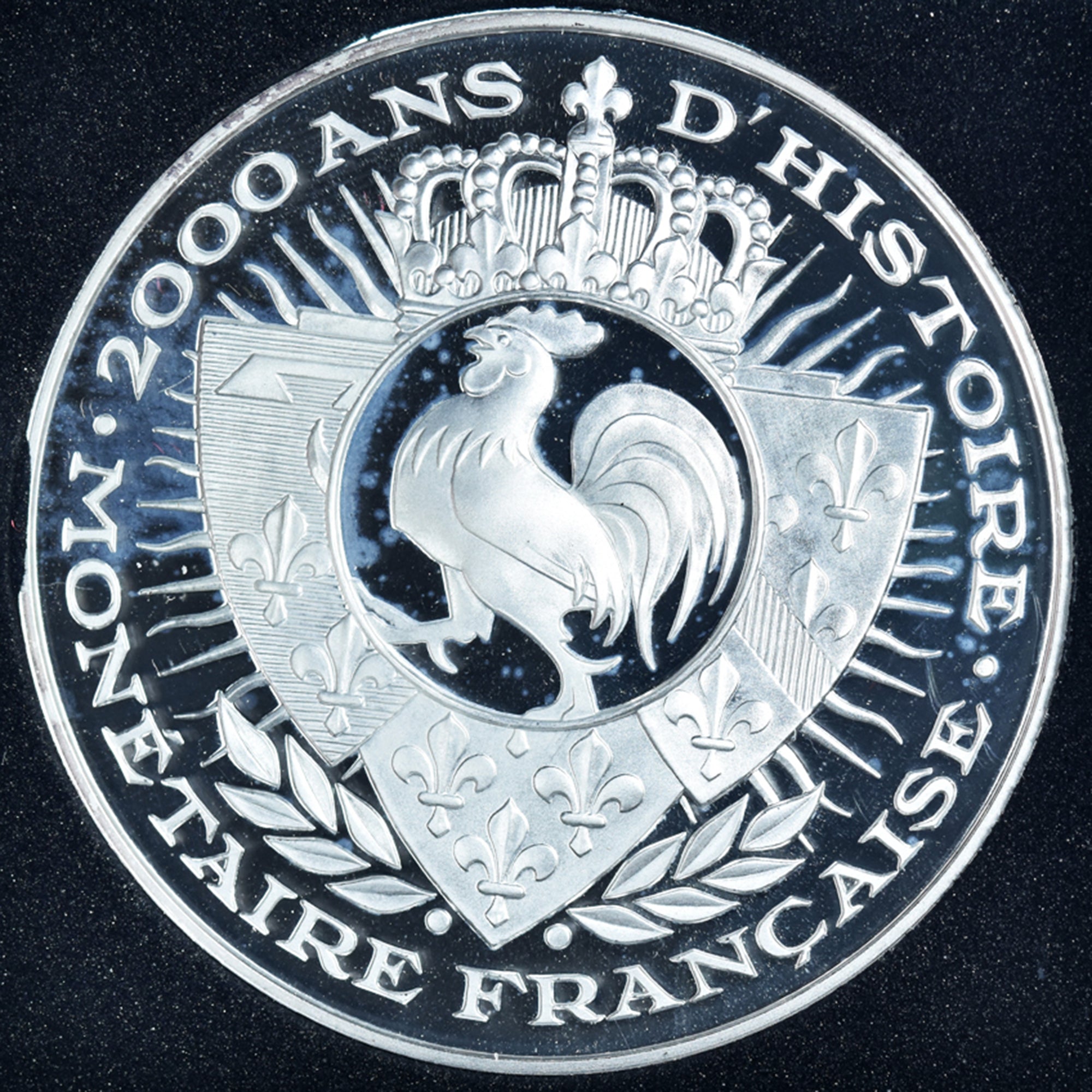 France, Medal, Histoire Monétaire, Franc à Cheval, MS(65-70), Silver