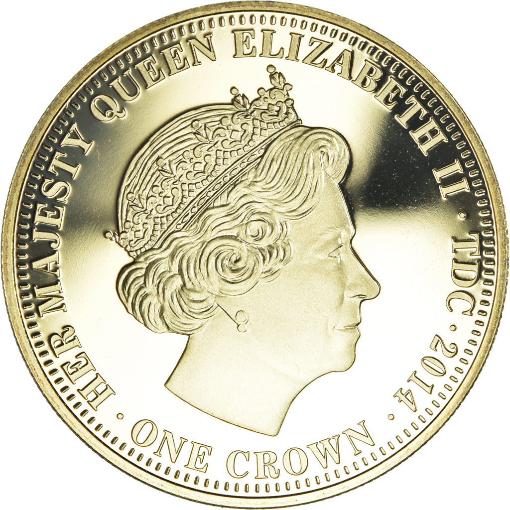 Coin, Great Britain, Canonisation, Crown, 2014, MS(65-70), Copper-Nickel Gilt
