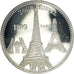 Francia, medalla, Paris - La Tour Eiffel, Patrimoine, FDC, Cobre - níquel