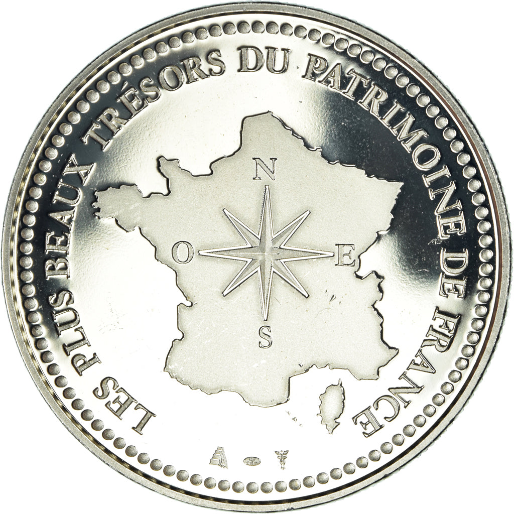 Francia, medalla, Paris - La Tour Eiffel, Patrimoine, FDC, Cobre - níquel