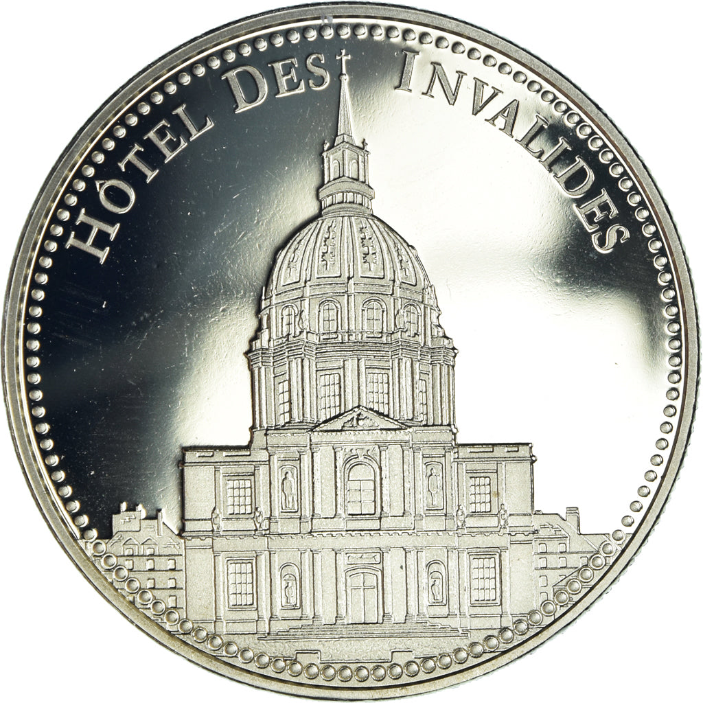 Francia, medalla, L'Hôtel des Invalides, Paris, Patrimoine, FDC, Cobre -
