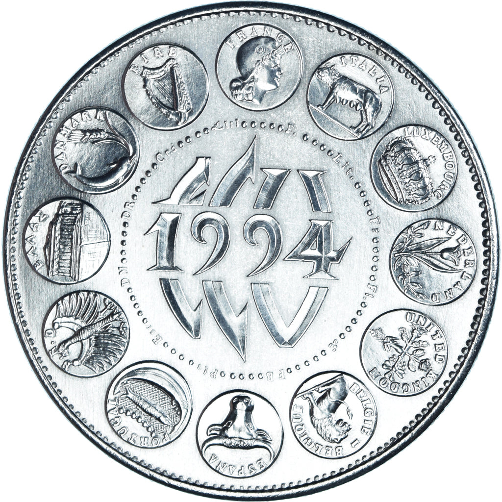 Francia, medaglia, Ecu Europa, Marianne, Politics, 1994, FDC, Rame-nichel