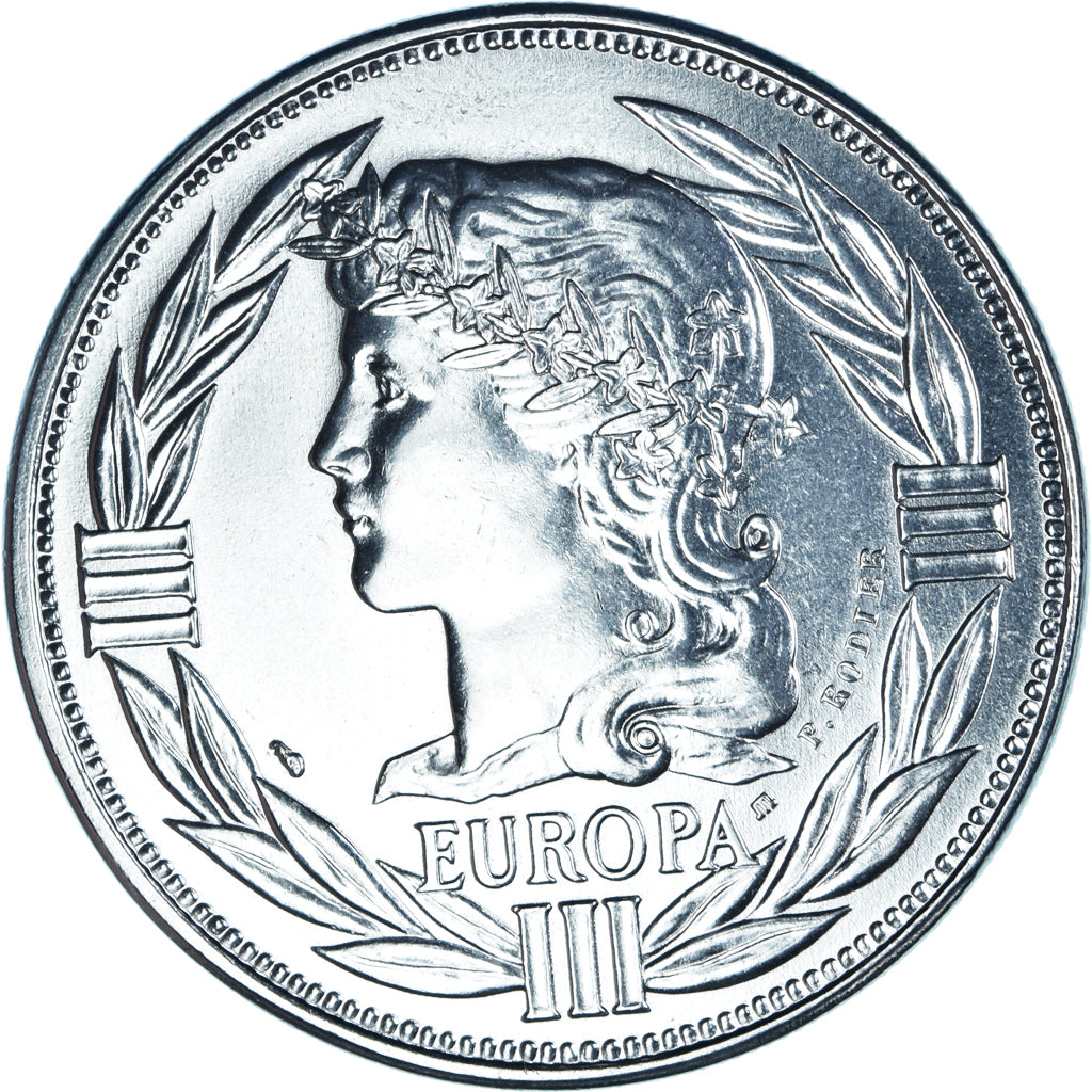 Francia, medalla, Ecu Europa, Marianne, Politics, 1987, Rodier, FDC, Cobre -