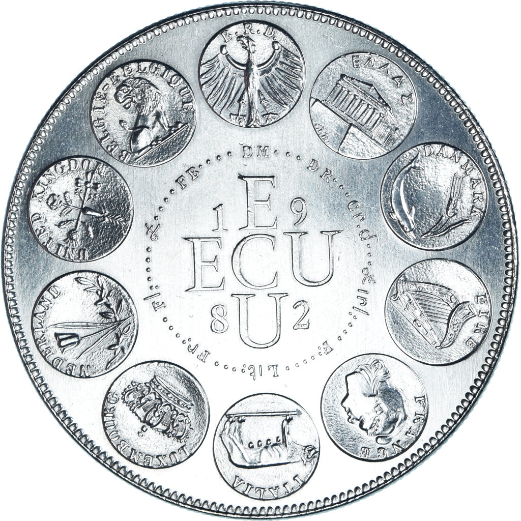 Francja, medal, Ecu Europa, Europe Assise, Politics, 1982, Rodier, MS(65-70)