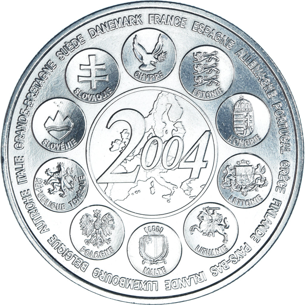 Francia, medalla, L'Europe des XXV, Essai, Politics, 2004, FDC, Cobre - níquel