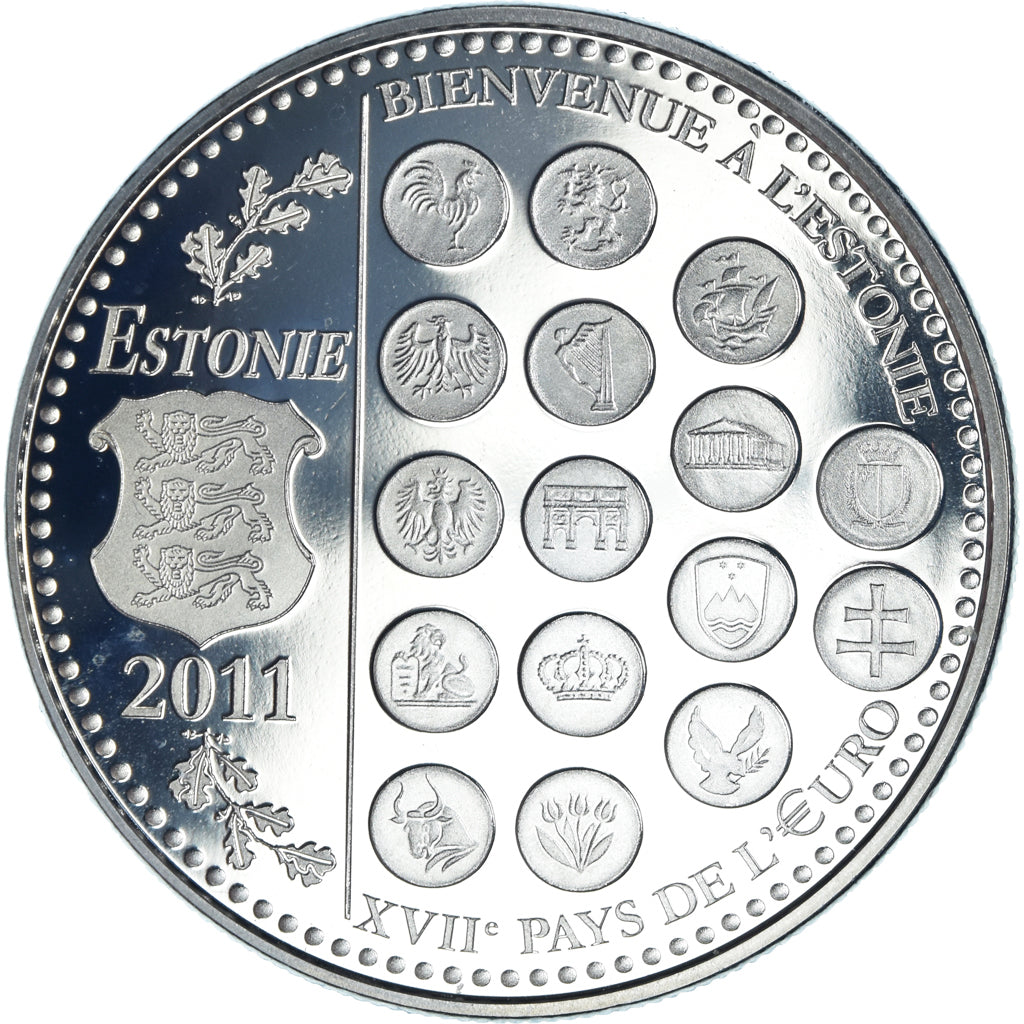 Frankreich, Medaille, L'Europe des XXVII, Bienvenue à l'Estonie, Politics
