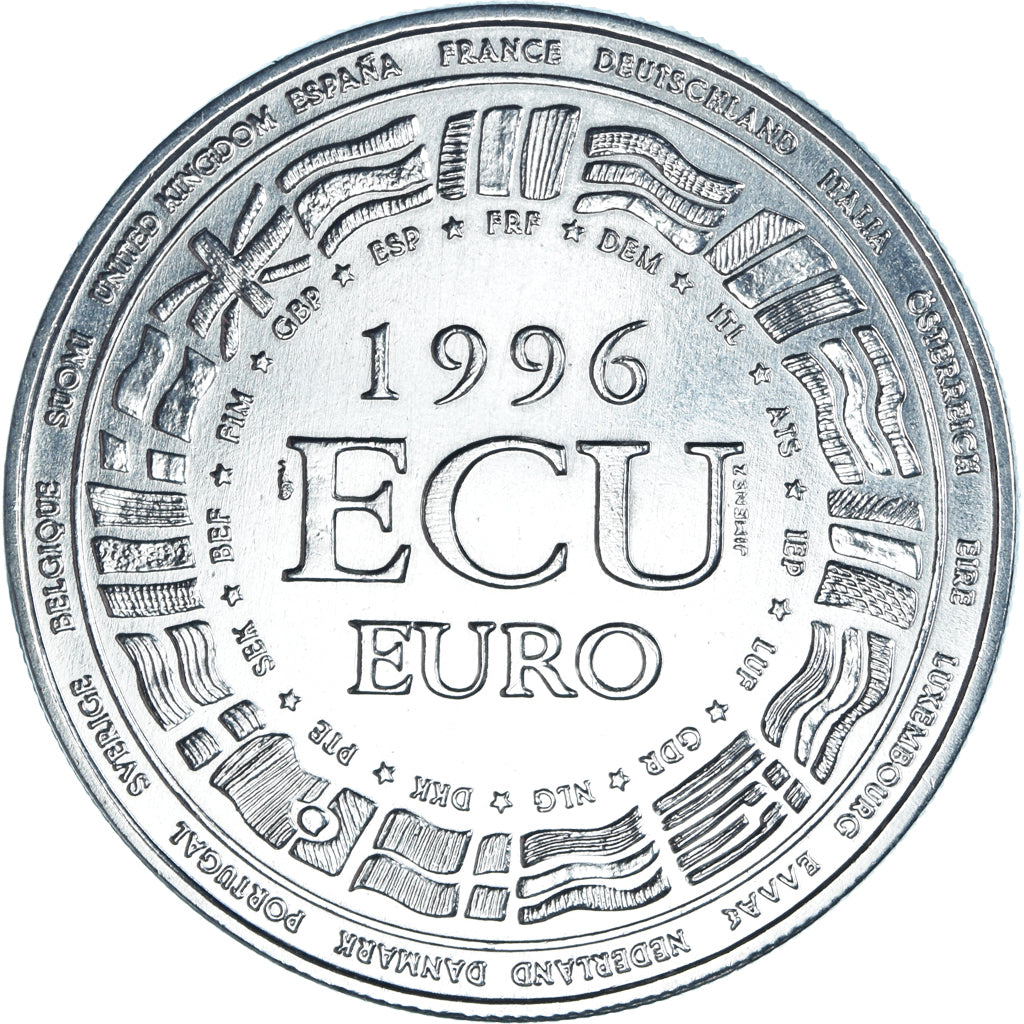 Frankreich, Medaille, Ecu Europa, Politics, 1996, STGL, Kupfer-Nickel