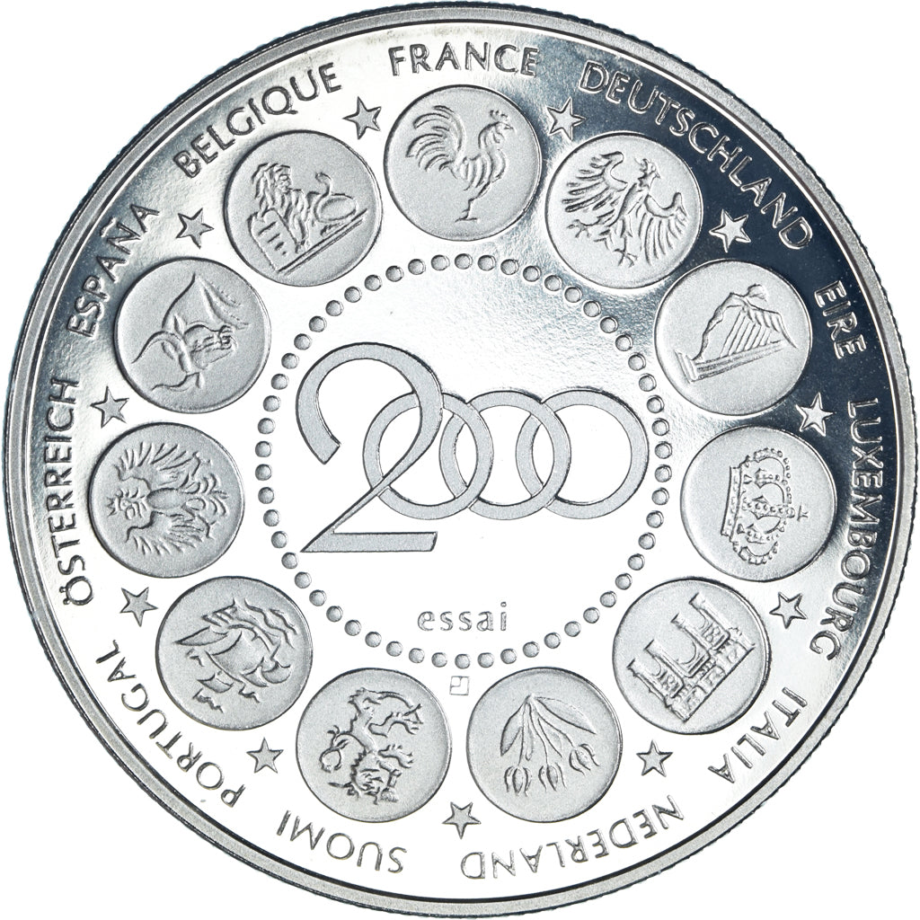 Frankreich, Medaille, L'Europe, La Semeuse, Politics, 2000, Proof, STGL