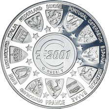 France, Médaille, L'Europe, La Semeuse, Politics, 2001, Proof, FDC