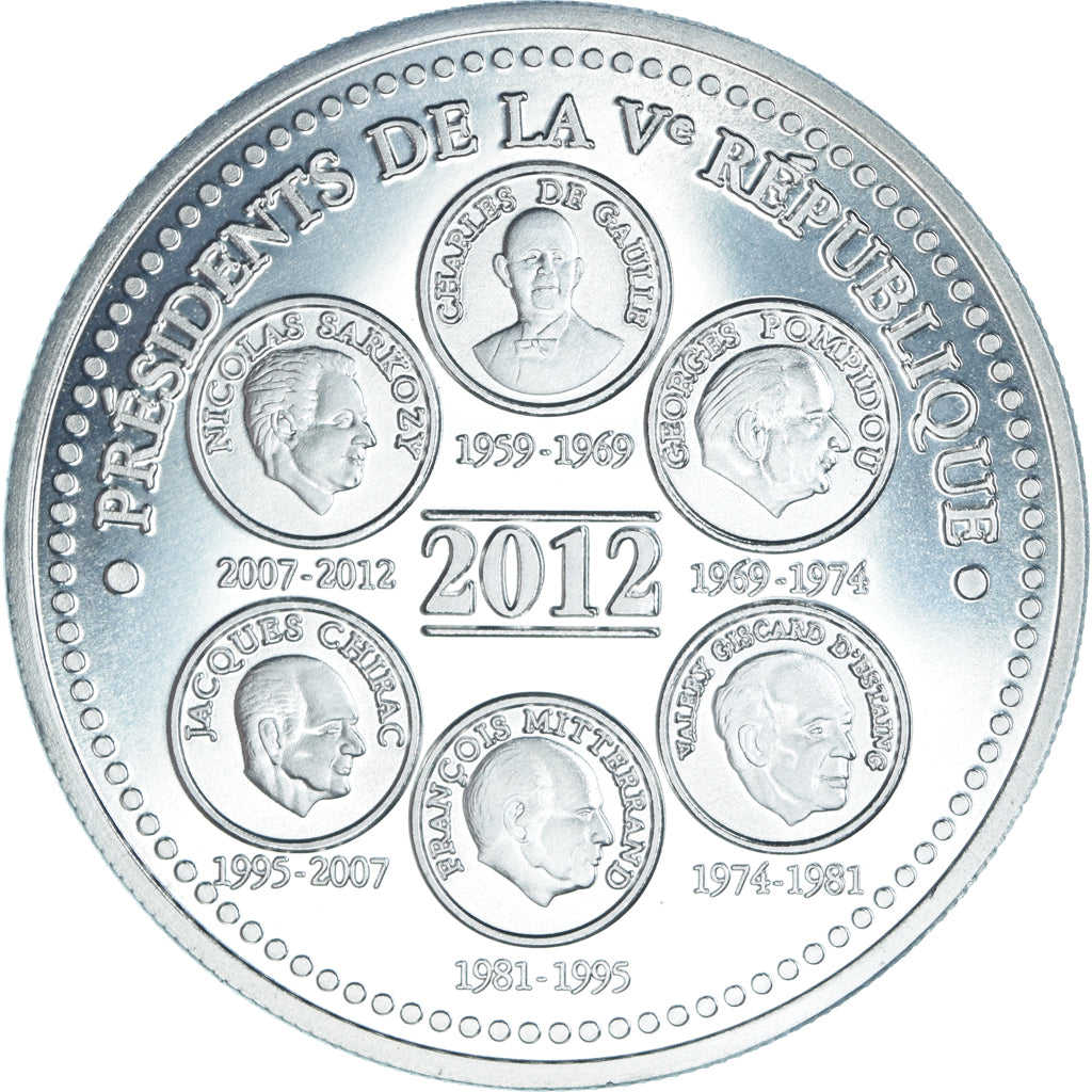 Francia, medalla, L'Elysée, Politics, 2012, FDC, Cobre - níquel