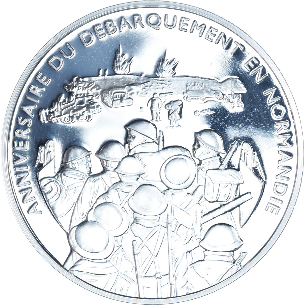 Frankrijk, Medaille, Anniversaire du Débarquement de Normandie, WAR, BE, FDC