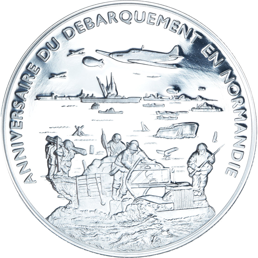 France, Medal, Anniversaire du Débarquement de Normandie, WAR, BE, MS(65-70)
