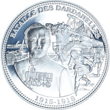 France, Medal, Bataille des Dardanelles, WAR, BE, MS(65-70), Silver
