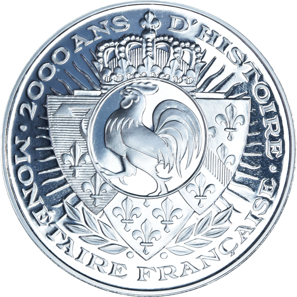 France, Medal, 2000 Ans d'Histoire Monétaire, Agnel d'Or, BE, MS(65-70), Silver