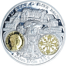 Francia, medaglia, Histoire de la monnaie Française, Louis d'or de Louis XIV