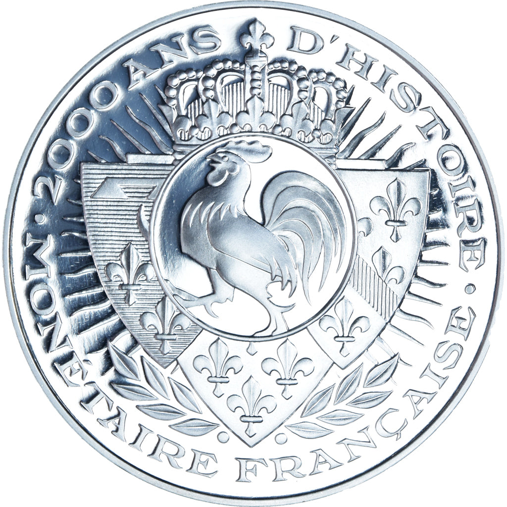 France, Medal, Histoire Monétaire, 100 Francs Charles X, BE, MS(65-70), Silver