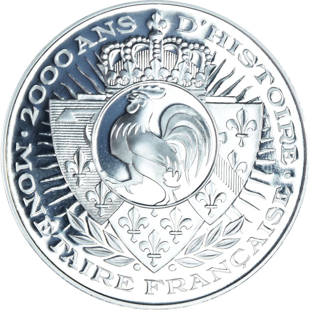 France, Medal, Histoire Monétaire, 20 Francs Coq, BE, MS(65-70), Silver