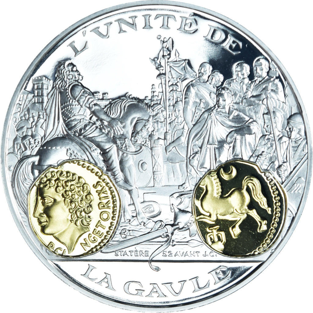 France, Medal, Histoire Monétaire, Statère Vercingétorix, BE, MS(65-70)