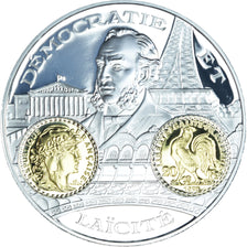 France, Medal, Histoire Monétaire, 20 Francs Coq, BE, MS(65-70), Silver