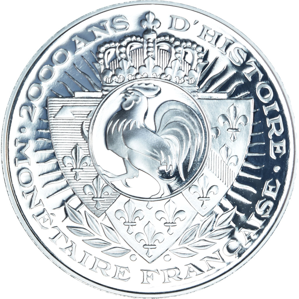 France, Medal, Histoire Monétaire, 20 Francs Coq, BE, MS(65-70), Silver