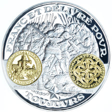 France, Medal, Histoire Monétaire, Franc à Cheval, BE, MS(65-70), Silver