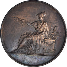 France, Medal, Industrie, Exposition de Toulouse, 1850, Brenet, MS(63), Copper