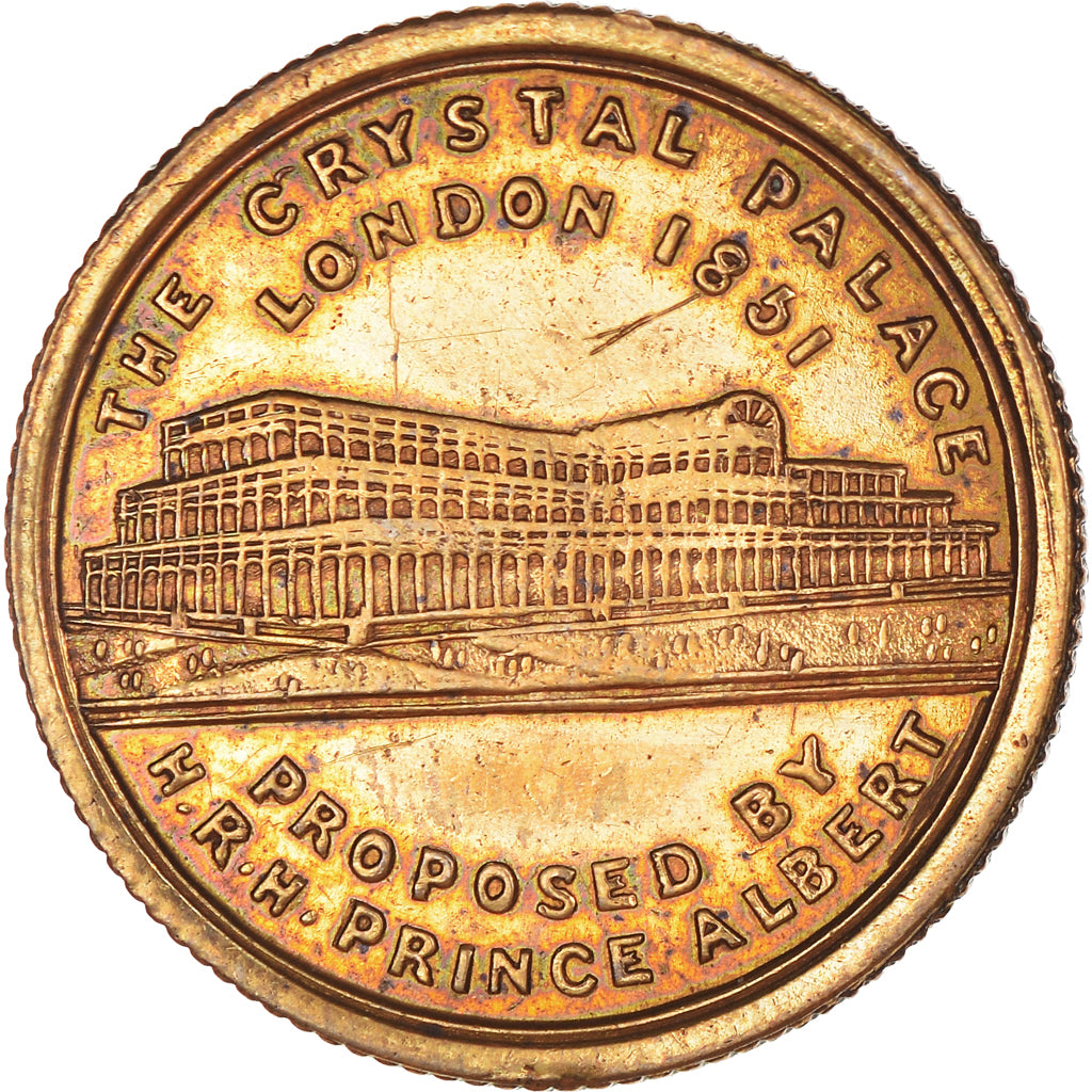 Reino Unido, medalha, Queen Victoria, The Crystal Palace London, 1851